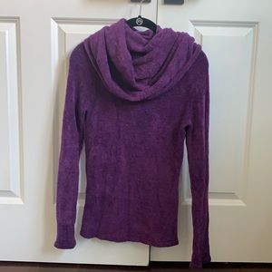 Purple sweater with warm neck